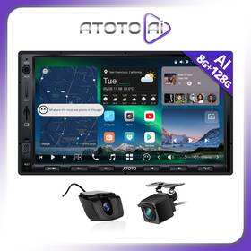 Ai6jgbtf-2a7-03tv5g Atoto Ai 2025 X10 Touchscreen Android 8 128g Carplay Stereo 2-din Radio&f R Camera