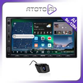 Atoto Ai6j0g2agbtf-v5g Double Din X10 Android 7 Inch 8 128g Car Stereo Radio W Front Camera