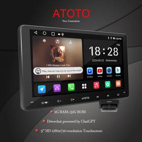 Atv5lg2a09s-s04nb282 Atoto X Wifi Android Auto 9 Inch Wireless Carplay Head Unit Stereo Drivechat With Obd Ii