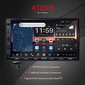 Atx10g2a7-01e01ai Atoto X X10 Touchscreen Android 7 Inch 8 128g Carplay Stereo 2din Radio W Front Camera