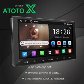 Atx5lg2a09s-s03nb282 Atoto X A5l Wifi Apple Android Auto 9 Inch Wireless Carplay Stereo Head Unit Ai With Cam