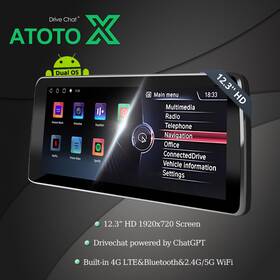Atxs8bam3s412w176pn86c Atoto X 12.3 Inch Radio For W176 Gla X156 Ntg 4.5/4.7 Carplay Stereo 4g Lte Android