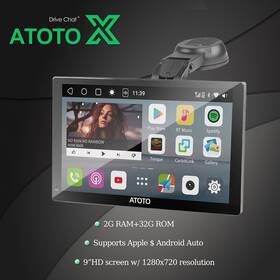 Xemtp909btsai Atoto X 9 Inch Universial 1-din Wireless Carplay Stereo Head Unit Apple Android Radio