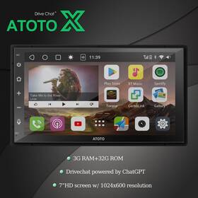 Xemts8g5019ai Atoto X 7 Inch Universial Head Unit Radio 2 Din Wireless Carplay Stereo Apple Android