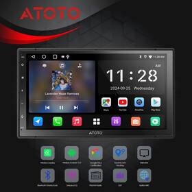 Yt5j23a7wf01sta95 Atoto Double Din Head Unit Touchscreen Android Carplay Stereo Radio Bluetooth