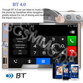 2300964 Bcsmmcar 7 Inch Double 2 Din Stereo Radio Bluetooth Car Mp5 Player Touch Screen Fm