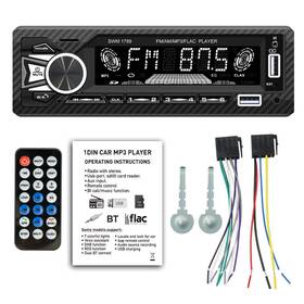 689855 Bcsmmcar 1 Din Car Stereo Mp3 Player Digital Media Bluetooth Receiver Fm/am Usb Aux Tf