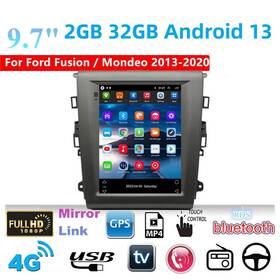 Bcsmmcar 911332865307 Double 2din 9.7 Inch Stereo Radio Gps Mp5 Player Fit For 2013-2020 Ford Fusion Mondeo