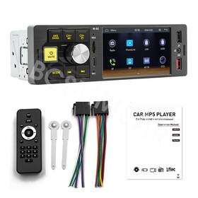T6695 Bcsmmcar Single 1din 4.1in Car Media Player Touch Screen Mp5 For Carplay Android Auto