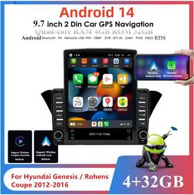Bcsmmcar Tg63f Android 14 Auto Car Stereo Radio For 2012-2016 Hyundai Genesis Coupe Gps Navi
