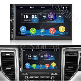 Ty65444 Bcsmmcar 2 Din 7in Car Stereo Touch Screen Radio For Apple Carplay Android Auto Bt