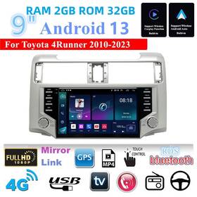 Ty98433 Bcsmmcar 9ftftandroid 13 Car Stereo Radio Fit For Toyota 4runner 2010-2023 Carplay 2gb 32gb