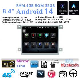 Ty9854 Bcsmmcar 8.4ftft Android 14 Car Stereo Radio Player Fit For Jeep Grand Cherokee 2014-2022