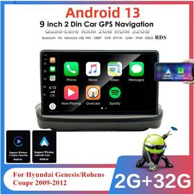 Ty9955 Bcsmmcar Car Radio Stereo Gps Wifi Player 2gb 32gb Fit For 2009-12 Hyundai Genesis Coupe