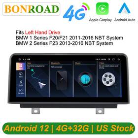 Us2019at4b2-nbtl Bmw 10.25 Inch For 1/2 Series F20 F21 F23 Nbt Car Stereo Wireless Carplay Android 13