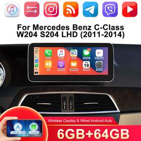 Cxad141025bc4.5-664 Brosmartek 10.25 Inch Gps Car Radio For Mercedes Benz C Class W204 S204 2011-14 Ntg4.5 Carplay