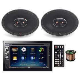 276bt-9613is Dual-infinity Xdvd276bt Cd/dvd/aux/bluetooth Stereo Bundle With 2x 6x9 Inch Speakers Wiring
