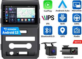 St2crafdf1x6usicm3 Eonon For Ford F150 09-12 Android 13 Stereo Radio Car Gps 9 Inch Ips Touchscreen Cam Dvr