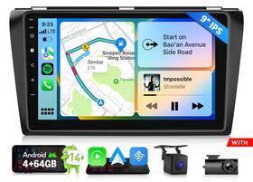 Eonon St2cram3bkx7auseuu1 Cam Dvr Android Auto 14 4 64 9 Inch For Mazda 3 2004-2009 Car Radio Wireless Carplay