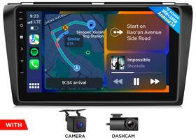 St2cram3bkx7useuu1 Eonon Android 14 9 Inch Car Radio Stereo Gps Head Unit Carplay For Mazda 3 2004-2009