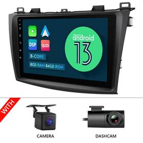 St2cram3bla12susenm1 Eonon Cam Dvr Android 13 6 64 9 Inch Carplay Car Radio Stereo Gps For Mazda 3 2010-2013 Bl