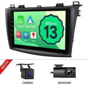 St2cram3bla13useum1 Eonon Cam Dvr For 10-13 Mazda 3 Car Radio Stereo Android 13 9 Inch Gps Navi Carplay No Dvd