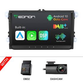St2cvrcq53seuseum1 Eonon Dvr Obd For Vw Volkswagen 8-core Android 9 Inch Car Radio Stereo Gps Bt Carplay Dab