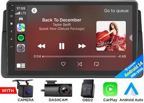St2vrae46x7usebm1 Eonon For Bmw E46 Car Stereo Radio Gps Wifi Navi Apple Carplay Android 14 9 Inch Bluetooth