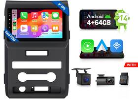 Eonon St2vrafdf1x7ausicm1 9 Inch Android 14 4 64 Car Stereo Head Unit Apple Carplay For 2011 Ford F150 Upgrade