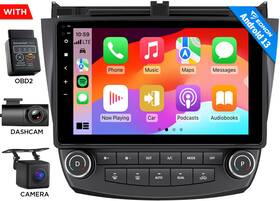 St2vrahac1x6usicm2 Eonon Obd Dvr Cam 10.1 Inch Android 13 Car Stereo Radio Carplay For Honda Accord 2003-2007