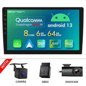 St2vraua12splus6gusebm1 Eonon Cam Dvr Obd Double 2 Din Android 13 8core 6 64gb 10.1 Inch Qled Car Stereo Radio Gps