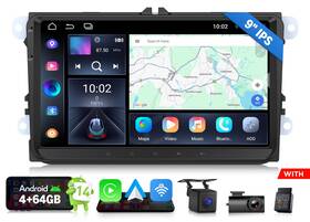 Eonon St2vravwx7ausebm1 Vwx7a Android 14 4 64 9 Inch For Vw Passat B6 B7 Car Stereo Carplay Hd Display