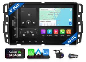 Eonon St3cragmx6s26gusenu1 For 2007-2013 Chevy Silverado 1500 Qled 6 64g 8 Inch Android Car Stereo Apple Carplay
