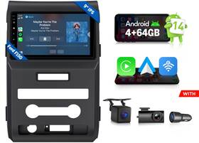 Eonon St3vrafdf1x7ausenm1 Cam Dvr Fdf1x7a Android 14 4 64 9 Inch Car Stereo Gps Headunit Carplay For Ford F150