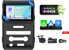 Eonon St3vrafdf1x7susenm1 For Ford F150 Android 14 9 Inch Qled 6 64gb Car Stereo Head Unit Carplay Touchscreen