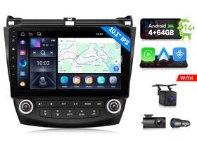 Eonon St3vrahac1x7ausenm1 Hac1x7a Android 14 4 64 10.1 Inch Car Stereo Headunit Carplay For Honda Accord 03-07