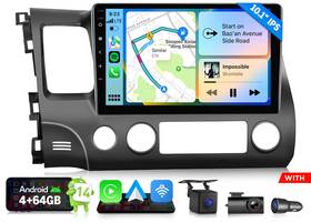 Eonon St3vrahciv1x7ausenm1 10.1 Inch Android 14 4 64 For Honda Civic 2006-2011 Car Stereo Radio Carplay With Dsp
