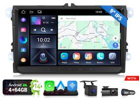 Eonon St3vravwx7ausicm2 Android 14 4 64 9 Inch Ips For Vw Golf 2006-2014 Car Stereo Apple Carplay Direct Fit