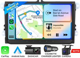 St3vravwx7usicm2 Eonon For Vw Golf Mk5 Mk6 9 Inch Ips Android 14 Carplay Car Stereo Radio Gps Dsp Head Unit