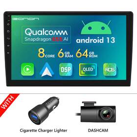Stc3vraua12splus6gusicm1 Eonon Dvr Universal 2 Din Android 13 8-core 10.1 Inch Car Stereo Radio Gps Navi Fm Dsp