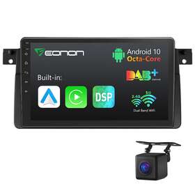 Stcaq50uprouseum9 Eonon Cam 9 Inch Ips Android Auto 10 8-core Car Play Radio Gps Bluetooth 1080p For Bmw E46