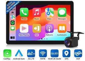 Stcasd1x6suseuu2 Eonon 10.95 Inch 2k 6 64gb Android 13 Car Stereo Radio 1din 4g Carplay Wifi Gps Navigation