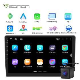 Stcaua13plususenmc Eonon Cam 10.1 Inch 2din Android 13 Car Auto Play Stereo Gps Navigation Touch Screen Wifi