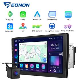 Stcaua13plususeuub Eonon Double Din 10.1 Inch In Dash Android 13 Car Stereo Gps Touch Screen Headunit Carplay