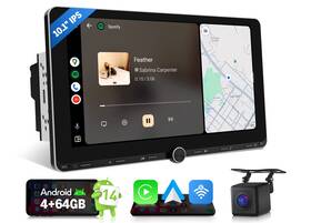 Eonon Stcaux7aplususebu2 10.1 Inch Ips Android 14 4 64 Carplay Gps Wifi Double 2din Car Stereo Radio Headunit