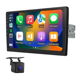 Stcmin-se-plususebm2 Eonon Cam In Car Stereo Single Din 10.1 Inch Wireless Carplay Android Auto Bluetooth