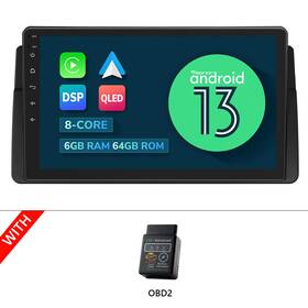 Stcve46a12s6guseum1 Eonon Obd2 Fits Bmw E46 316/318/320/325 9 Inch Gps Car Radio Stereo Android 13 8-core 6 64