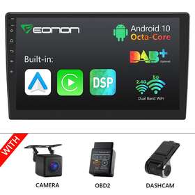 Stcvraq03prousebma Eonon Cam Dvr Obd 10.1 Inch 1280 720 Double Din Android 10 8-core Car Play Stereo Wifi Gps