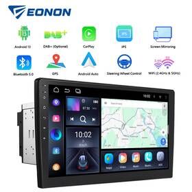 Stcvraua13plusszlomd Eonon Carplay Android Auto 10.1 Inch Ips Touch 2 Din Car Stereo Radio Bluetooth Audio Wifi