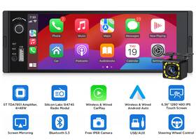 Stcx3uusen03 Eonon 6.36 In Ips Single 1din Wireless Carplay Android Auto Car Stereo Radio Gps Audio